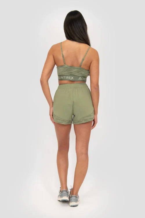 Icon Lite Bra - Khaki Multi -Urban Sport Wear Store ICON LITE BRA OIL GREEN FOUR LEAF CLOVER TEA Full Back scaled