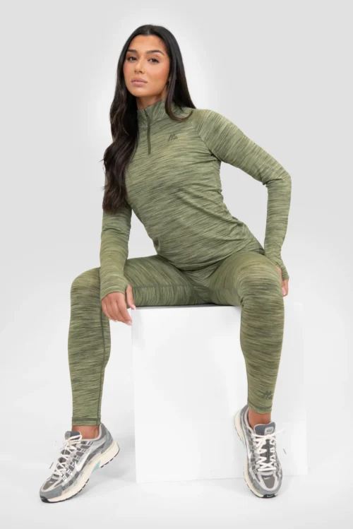 Urban Sport Wear Store -Urban Sport Wear Store ICON LITE LEGGING OIL GREEN FOUR LEAF CLOVER TEA Box scaled