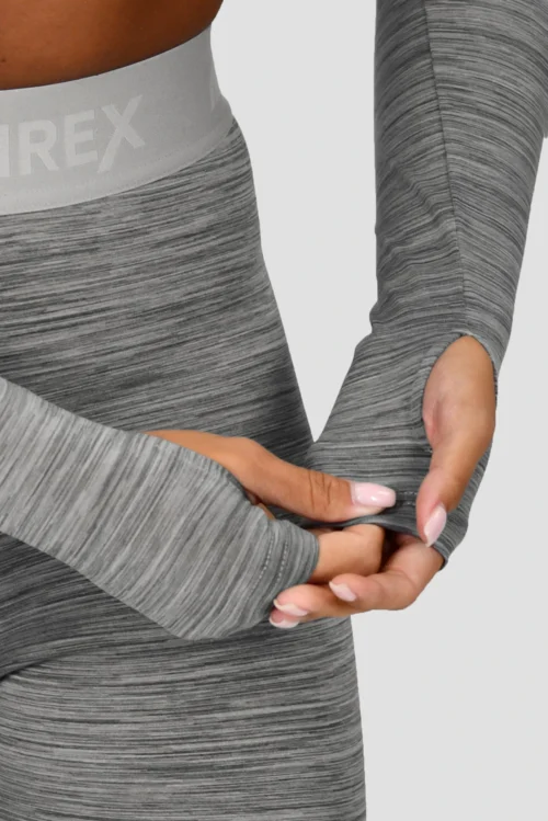 Icon Lite Long Sleeve Crop Top - Basalt/Nocturnal/Storm -Urban Sport Wear Store ICON LITE LS CROP BASALT NOCTURNAL STORM sleeve scaled