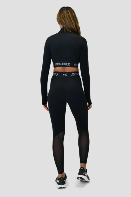 Icon 1/4 Zip - Black -Urban Sport Wear Store ICON1.4ZIPTOPBLACKfullbnack scaled