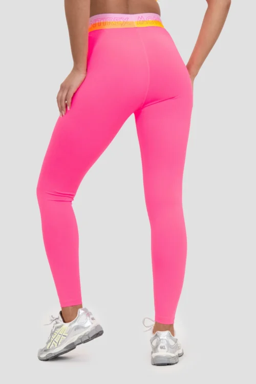 Icon Contrast 2.0 Legging - Neon Pink/Ice Tango/Pink Sugar -Urban Sport Wear Store ICONCONTRAST2.0LEGGING KNOCKOUTPINK ORANGEPOP BONBON CloseBack v3 scaled