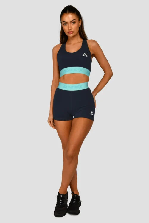 Icon Contrast Sports Bra - Midnight Blue/Arctic Blue/Neon Sky -Urban Sport Wear Store ICONCONTRASTSPORTSBRA NEONSKY MIDNIGHTBLUE FULLFRONT scaled