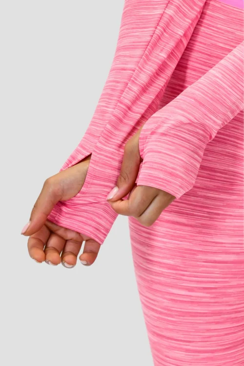 Icon Lite Long Sleeve Crop Top - Pink Multi -Urban Sport Wear Store ICONLITELSCROPFUCHSHIA CANDYFLOSS PINKROSE FRAMBOISEsleevedetail scaled