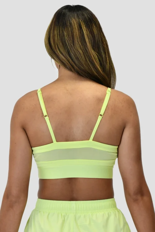 Icon Strappy Bra - Citrus -Urban Sport Wear Store ICON STRAPPY BRA CITRUS CLOSE BACK scaled