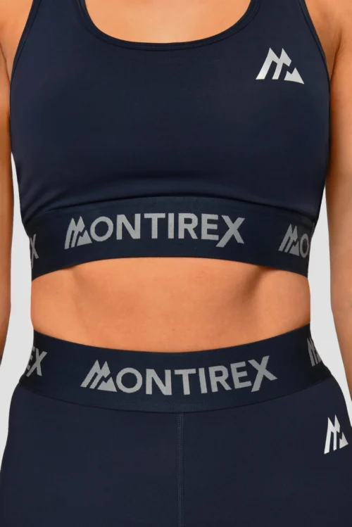 Icon Bra Top - Midnight Blue -Urban Sport Wear Store Icon Bra Top Midnight Blue Close scaled