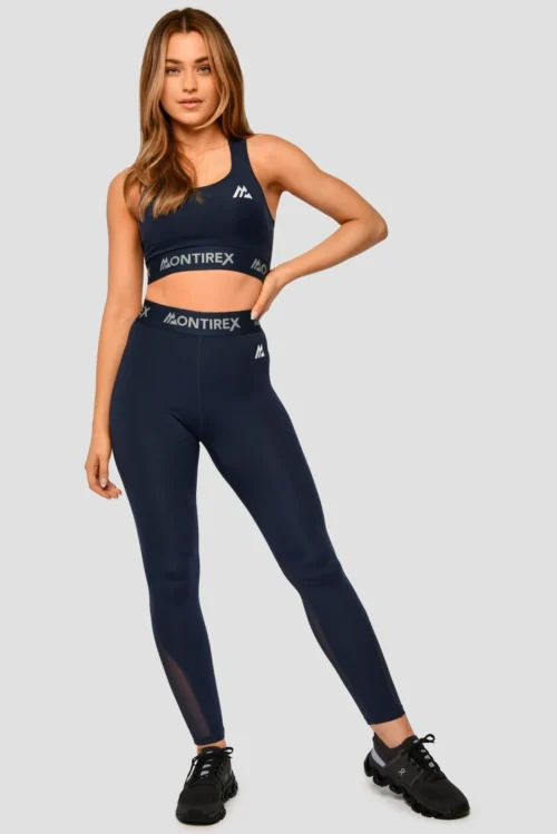 Icon Bra Top - Midnight Blue -Urban Sport Wear Store Icon Bra Top Midnight Blue Full Front scaled