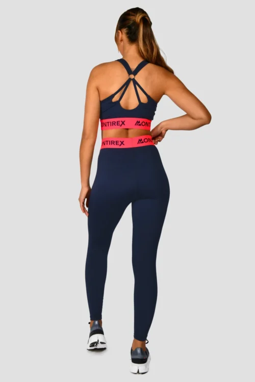 Icon Contrast Bra Top - Midnight Blue/Shocking Pink -Urban Sport Wear Store Icon Contrast Bra Top Midnight Blue Shocking Pink back scaled