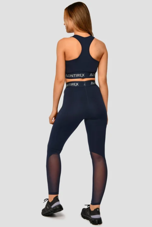 Icon Full Length Legging - Midnight Blue -Urban Sport Wear Store Icon Full Length Legging Midnight Blue Full Back scaled