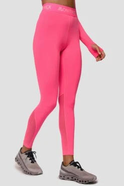 Urban Sport Wear Store -Urban Sport Wear Store Icon Full Length Legging Neon Pink Side 2