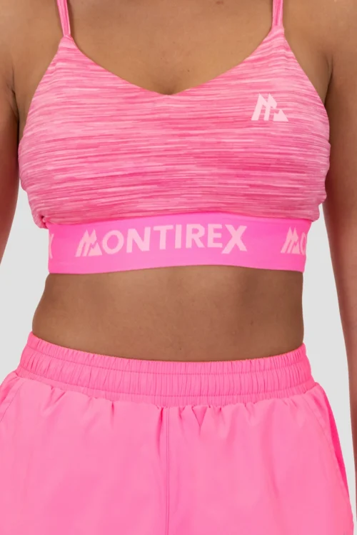 Icon Lite Bra - Pink Multi -Urban Sport Wear Store Icon Lite Bra Sugar Plum Cotton Candy Carmine Rose Pink Cosmos detail scaled
