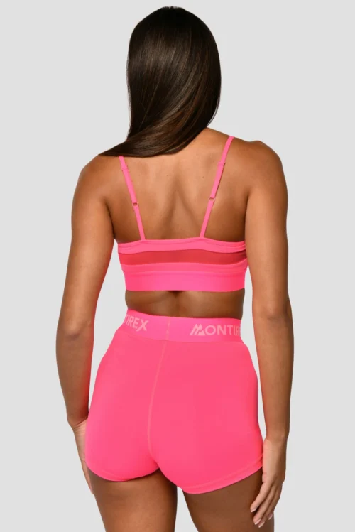 Urban Sport Wear Store -Urban Sport Wear Store Icon Strappy Top Neon Pink Close Back scaled
