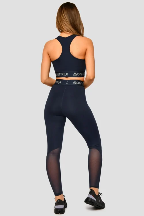 Icon Bra Top - Midnight Blue -Urban Sport Wear Store IconBraTop MidnightBlue FullBack scaled