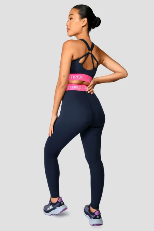 Icon Contrast Bra Top - Midnight Blue/Neon Pink/Capri -Urban Sport Wear Store IconContrastBraTop MidnightBlue NeonPink Capri back scaled