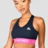 Icon Contrast Bra Top - Midnight Blue/Neon Pink/Capri