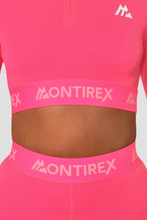 Icon Full Length Legging - Neon Pink -Urban Sport Wear Store IconFullLengthLegging NeonPink Close scaled