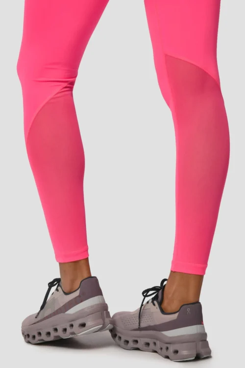 Icon Full Length Legging - Neon Pink -Urban Sport Wear Store IconFullLengthLegging NeonPink Legdetail scaled
