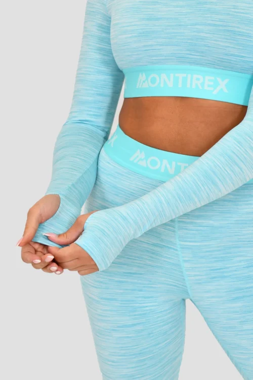 Icon Lite Long Sleeve Crop - Neon Sky/Summer Sky/Blue Icing -Urban Sport Wear Store IconLiteLsCrop Bluefish TropicalBreeze SpunSugar CoolingSpray sleeve scaled