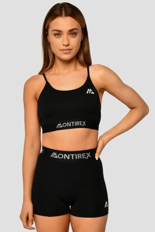 Icon Strappy Bra - Black