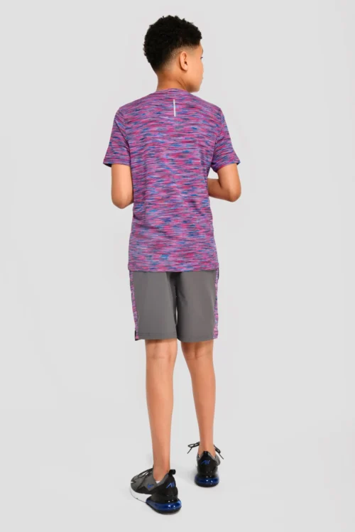 Junior Trail 2.0 T-Shirt - Navy/Pink 8 Junior Trail 2.0 T-Shirt - Navy/Pink -Urban Sport Wear Store JN TRAIL 2.0 TEE MIDNIGHT BLUE NEON BLUE NEON SKY SHOCKING PINK MAGENTA back scaled