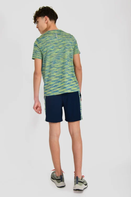 Junior Trail 2.0 T-Shirt - Neon Blue/Lime -Urban Sport Wear Store JN TRAIL 2.0 TEE NEON BLUE AZURE BLUE LIME FROST back scaled