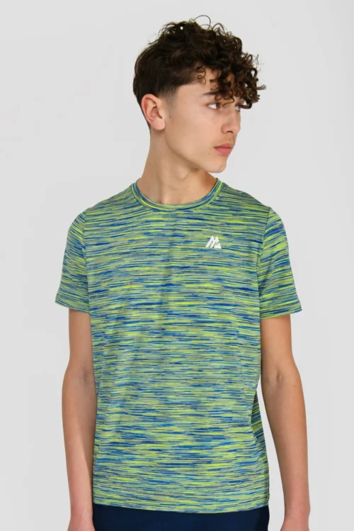 Junior Trail 2.0 T-Shirt - Neon Blue/Lime