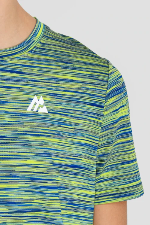 Junior Trail 2.0 T-Shirt - Neon Blue/Lime -Urban Sport Wear Store JN TRAIL 2.0 TEE NEON BLUE AZURE BLUE LIME FROST logo detail scaled