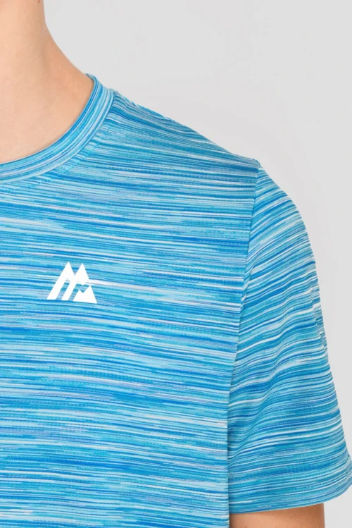 Junior Trail 2.0 T-Shirt - Neon Blue/Sky -Urban Sport Wear Store JN TRAIL 2.0 TEE NEON BLUE NEON SKY WHITE logo detail scaled