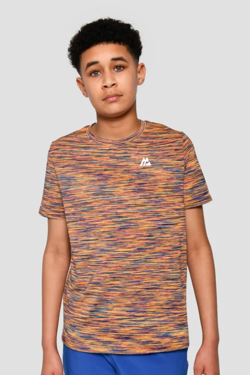 Junior Trail 2.0 T-Shirt - Neon Blue/Lime/Orange