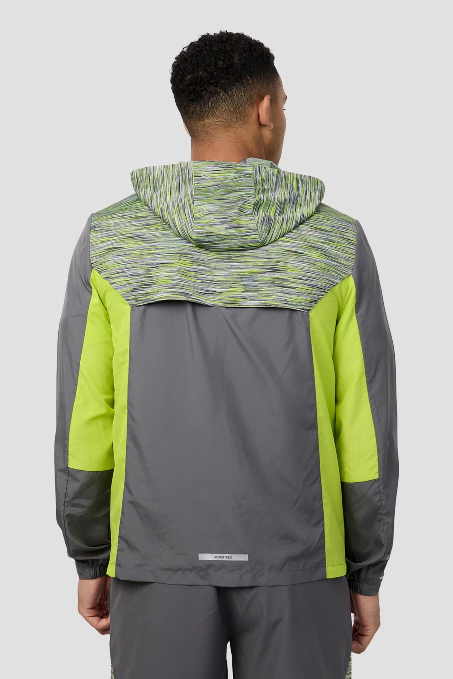 Trail Windbreaker - Lime/Grey 2 Trail Windbreaker - Lime/Grey - Image 2