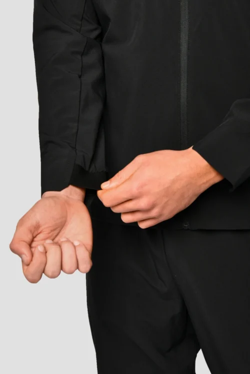 Lumos Jacket - Black -Urban Sport Wear Store LumosJacket Black sleevedetail scaled