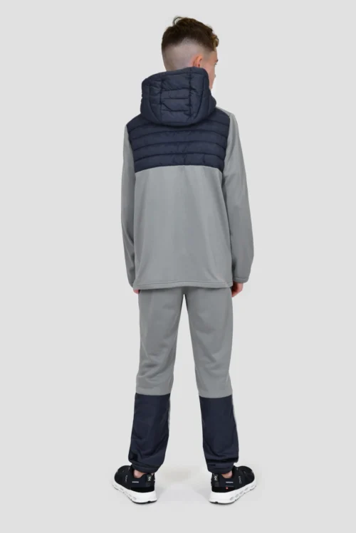 Boys Mesa Hybrid Jacket - Platinum Grey/Midnight Blue 8 Boys Mesa Hybrid Jacket - Platinum Grey/Midnight Blue -Urban Sport Wear Store MESA JACKET PLATINUM GREY MIDNIGHT BLUE full back scaled