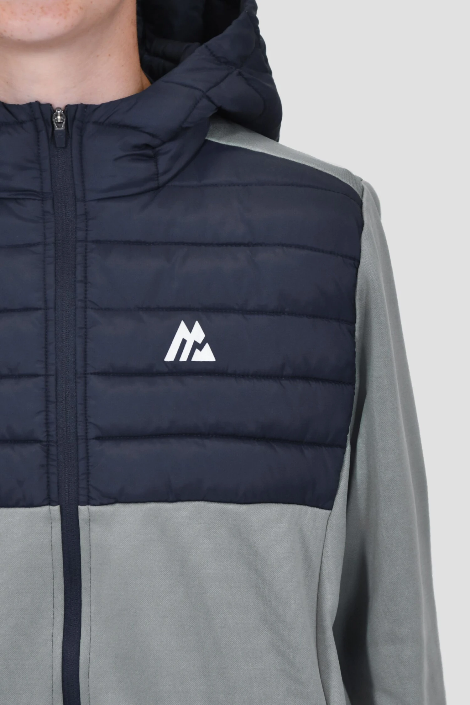 Boys Mesa Hybrid Jacket - Platinum Grey/Midnight Blue 5 Boys Mesa Hybrid Jacket - Platinum Grey/Midnight Blue - Image 5