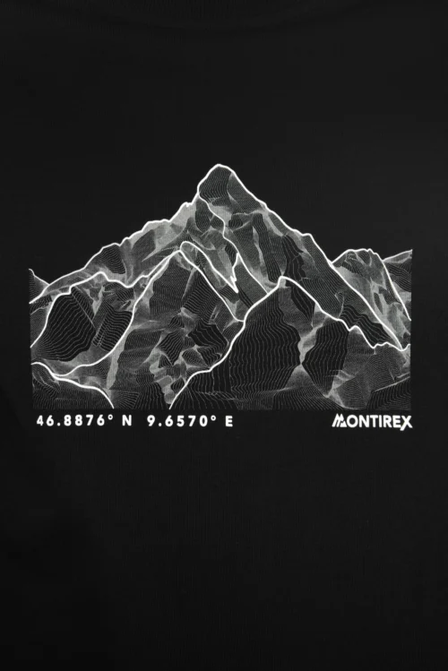 Junior Mountain Range 2.0 T-Shirt - Black -Urban Sport Wear Store MOUNTAIN RANGE 2.0 TEE BLACK logo detail scaled