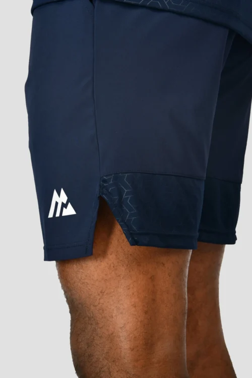MTX Embossed Short - Midnight Blue -Urban Sport Wear Store MTX EMBOSSED SHORT MIDNIGHT BLUE detail scaled