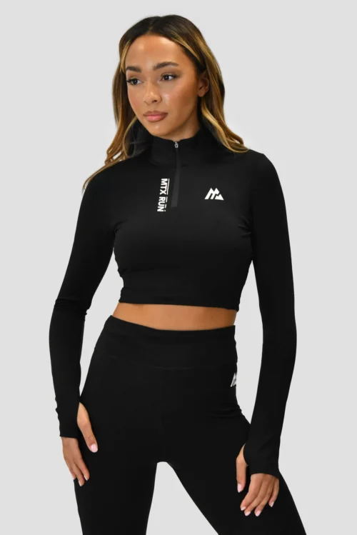 MTX Run 1/4 Zip - Black