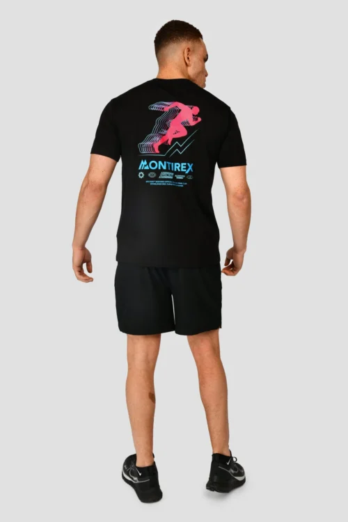 MTX Run Vital Cotton T-Shirt - Black 9 MTX Run Vital Cotton T-Shirt - Black -Urban Sport Wear Store MTX RUN VITAL COTTON TEE BLACK back scaled