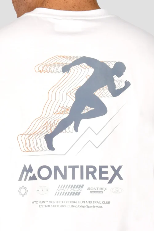 MTX Run Vital Cotton T-Shirt - White -Urban Sport Wear Store MTX RUN VITAL COTTON TEE WHITE back detail scaled