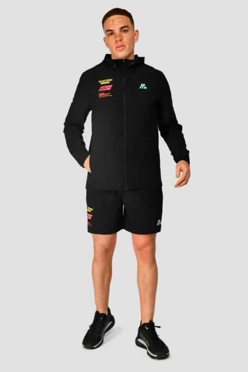 MTX Run Vital Short - Black 9 MTX Run Vital Short - Black -Urban Sport Wear Store MTX RUN VITAL SHORT BLACK full front scaled