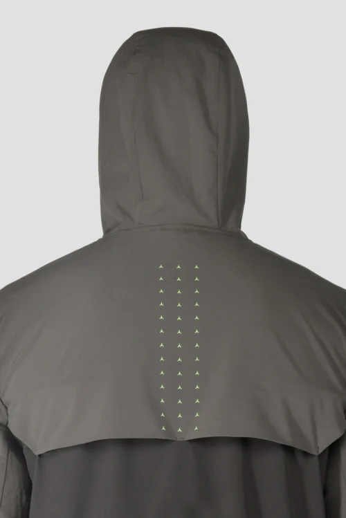 MTX Run Vital Windbreaker - Cement Grey/Jet Grey -Urban Sport Wear Store MTX RUN VITAL WINDBREAKER JET GREY backdetail scaled