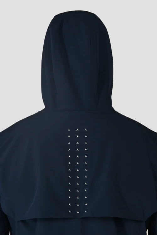 MTX Run Vital Windbreaker - Midnight Blue -Urban Sport Wear Store MTX RUN VITAL WINDBREAKER MIDNIGHT BLUE hood back scaled