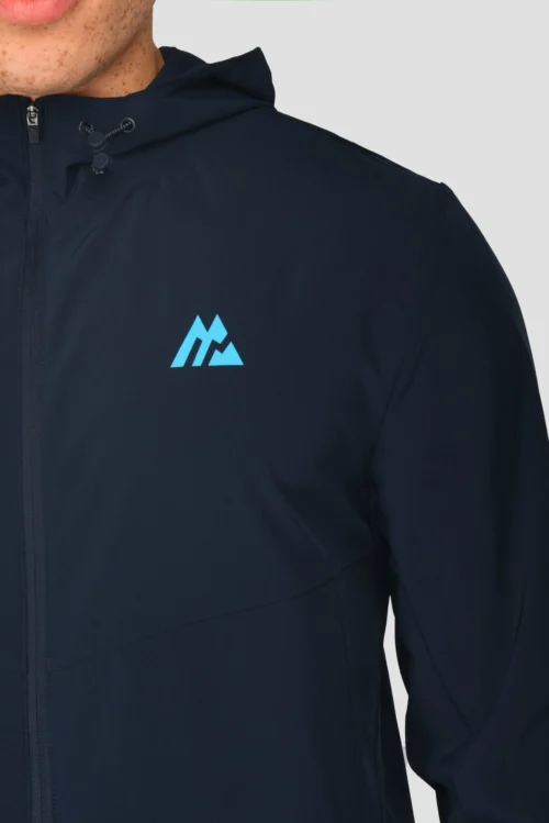 MTX Run Vital Windbreaker - Midnight Blue -Urban Sport Wear Store MTX RUN VITAL WINDBREAKER MIDNIGHT BLUE logo side1 scaled