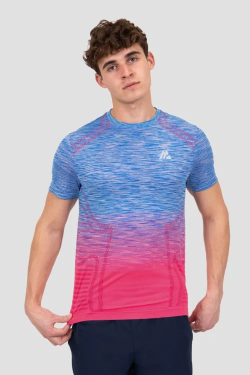 Vector Seamless T-Shirt - Blue/Pink