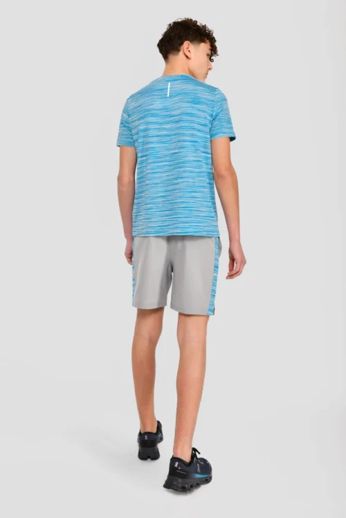 Junior Trail 2.0 T-Shirt - Neon Blue/Sky -Urban Sport Wear Store NEON BLUE NEON SKY WHITE back scaled