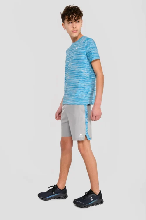 Junior Trail 2.0 T-Shirt - Neon Blue/Sky -Urban Sport Wear Store NEON BLUE NEON SKY WHITE front scaled