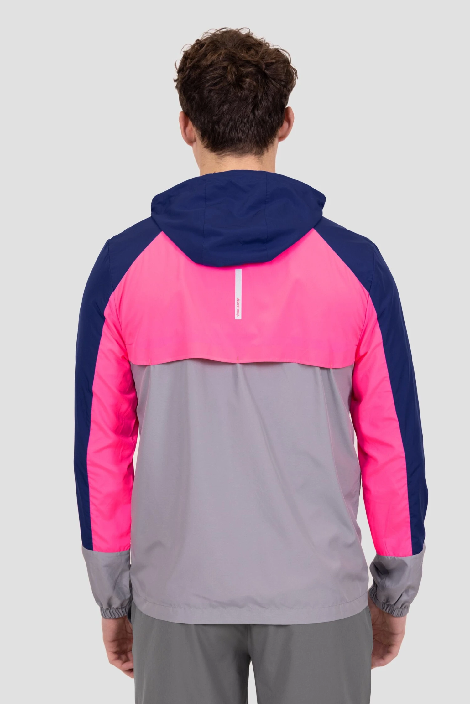 Breeze 2.0 Windbreaker - Marine Blue/Neon Pink/Platinum Grey 2 Breeze 2.0 Windbreaker - Marine Blue/Neon Pink/Platinum Grey - Image 2
