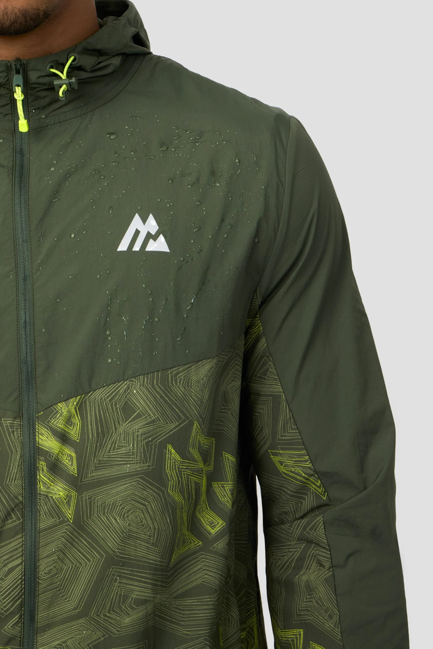 Geo M Print Windbreaker - Elm 5 Geo M Print Windbreaker - Elm - Image 5