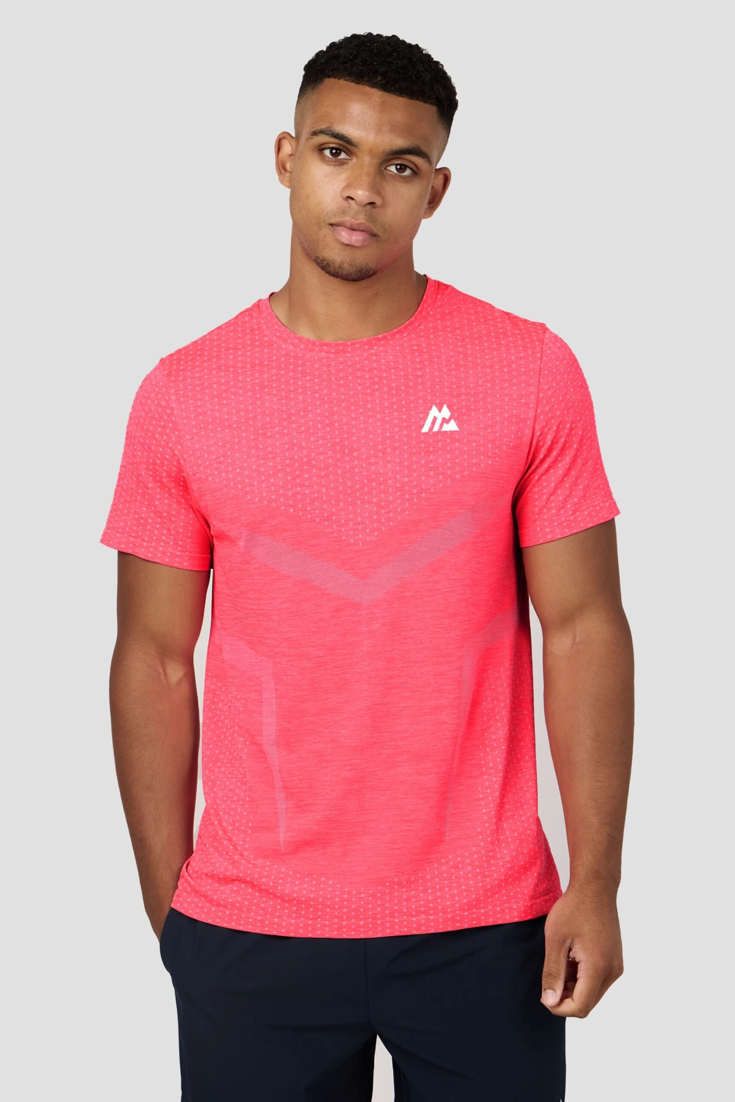 Vault Seamless T-Shirt - Shocking Pink/Breeze 1 Vault Seamless T-Shirt - Shocking Pink/Breeze