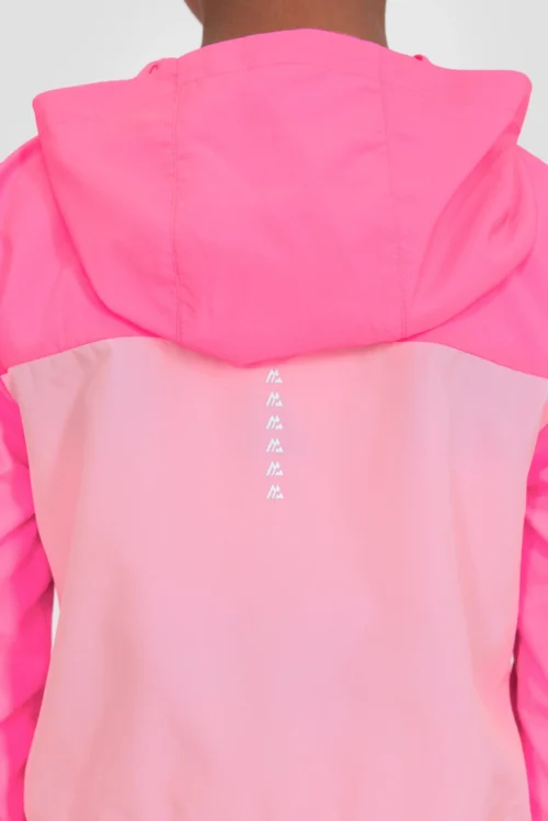 Girls Pace 2.0 Windbreaker - Fuchsia/Pink Sugar -Urban Sport Wear Store PACE WINDBREAKER SUGAR PLUM Back Detail v2 scaled