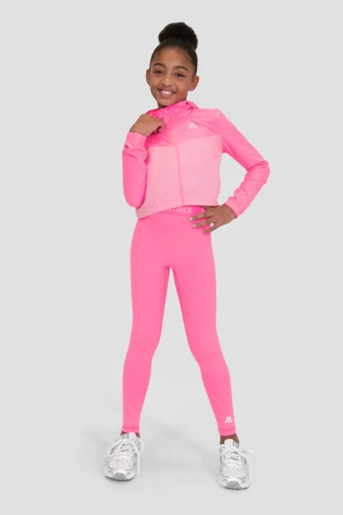 Girls Pace 2.0 Windbreaker - Fuchsia/Pink Sugar -Urban Sport Wear Store PACE WINDBREAKER SUGAR PLUM Full Front v2 scaled