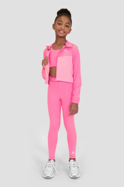 Girls Pace 2.0 Windbreaker - Fuchsia/Pink Sugar -Urban Sport Wear Store PACE WINDBREAKER SUGAR PLUM Jacket Open v2 scaled